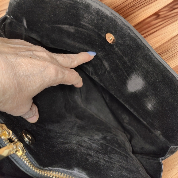 CHARMING CHARLIE Stencilled Studded Large Satchel Handbag - Picture 7 of 12